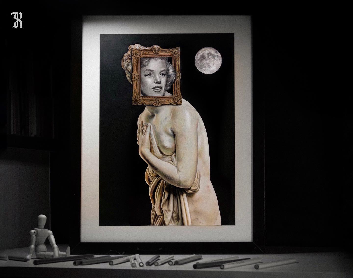 La venus “Itálica” enmarcada en el estudio